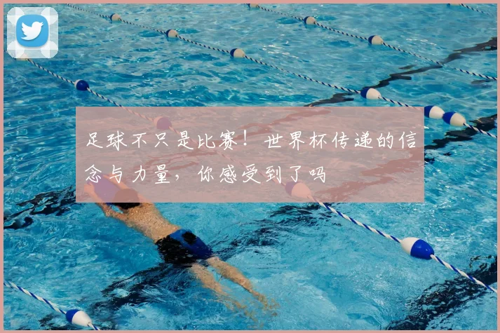 足球不只是比赛！世界杯传递的信念与力量，你感受到了吗